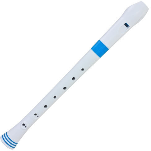 Nuvo Soprano recorder White/Blue Baroque