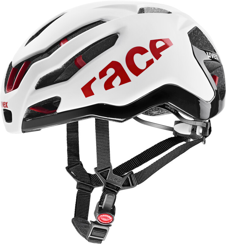 UVEX Race 9 Helmet, white/red matt 53-57cm 2021 Kaski szosowe S4109690815