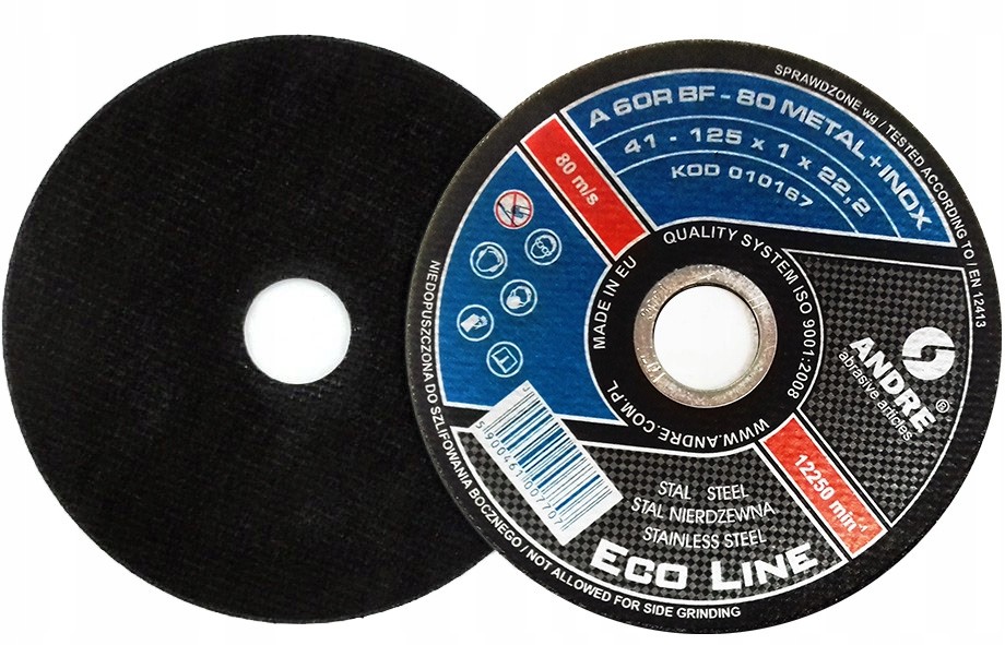Andre tarcza do cięcia metalu 125×1×22,2 Promocja