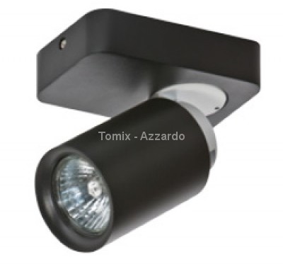 Azzardo Kinkiet TOMI 1 CZARNY AZ0681)