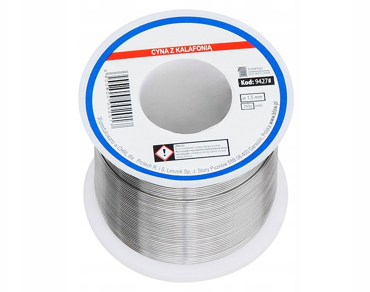 Cyna z topnikiem 1,50/250g Sn60Pb40