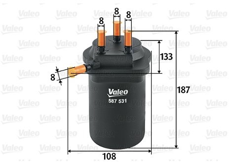 VALEO Filtr paliwa 587531