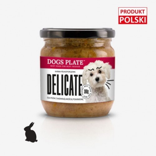 Dogs Plate DELICATE 360g dla psów alergików