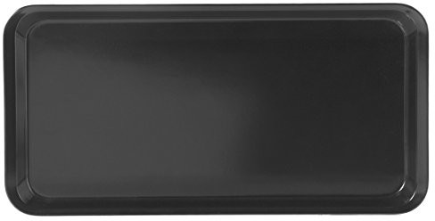 H+H H & H 79064 taca z krawędzią z melaminy, 40 x 2.0 x 2 cm, czarna 79064