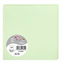 Clairefontaine Kartka pyłkowa, 135 x 135 mm, 210 g - zielona, 25 sztuk 1840C