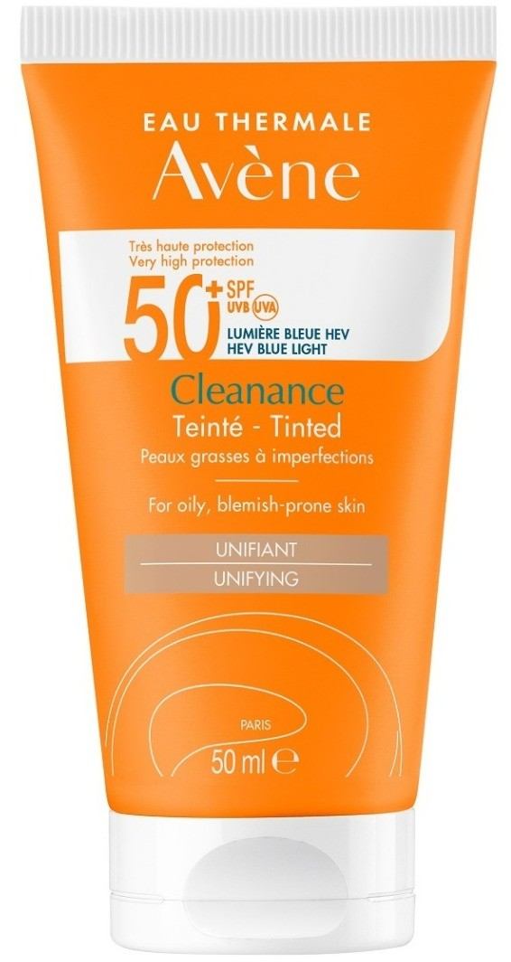 Avene Avene Sun - Bardzo wysoka ochrona przeciwsłoneczna Cleanance SPF50+ 50ml