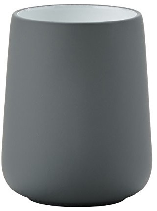 Zone ZONE szczoteczka do zębów kubek Nova, porcelana z powłoką Soft-Touch, szary, ok. 10 cm wys. 351038