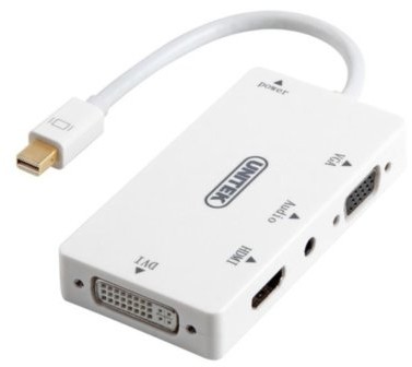 Unitek Adapter AV miniDisplayPort na HDMI/DVI/VGA/Audio Y-6354