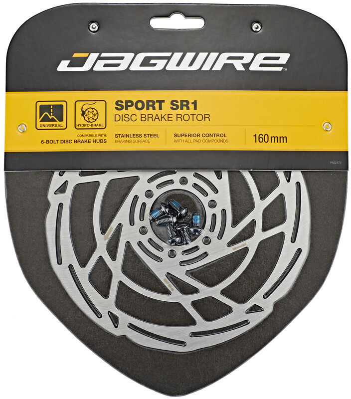 Jagwire Sport SR1 Tarcza hamulcowa na 6 śrub, silver 160mm 2021 Tarcze hamulcowe 18020032
