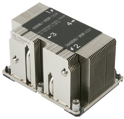 SuperMicro 2U PASSIVE CPU HEATSINK ACCS Chłodzenie CPU - Radiator (bez wentylatora) - SNK-P0068PSC