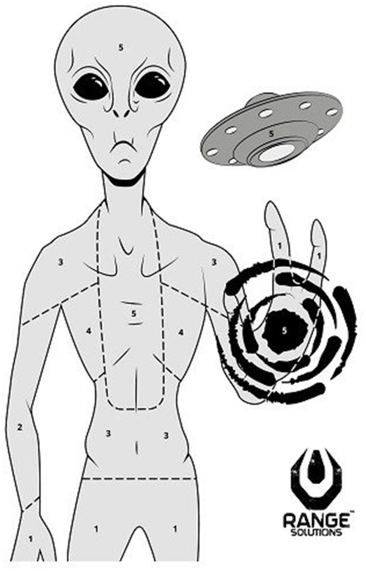 Tarcze strzeleckie Alien - 50 szt. (RAN-14-028988) G RAN-14-028988