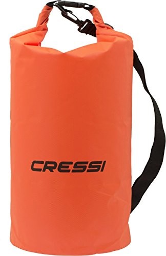 Cressi Dry Bag - wodoszczelne kieszenie z długim regulowanym paskiem na ramię - do nurkowania, jazdy na łodzi, kajaka, wędkowania, raftingu, pływania, na kemping i snowboardzie, pomarańczowa XUA958820