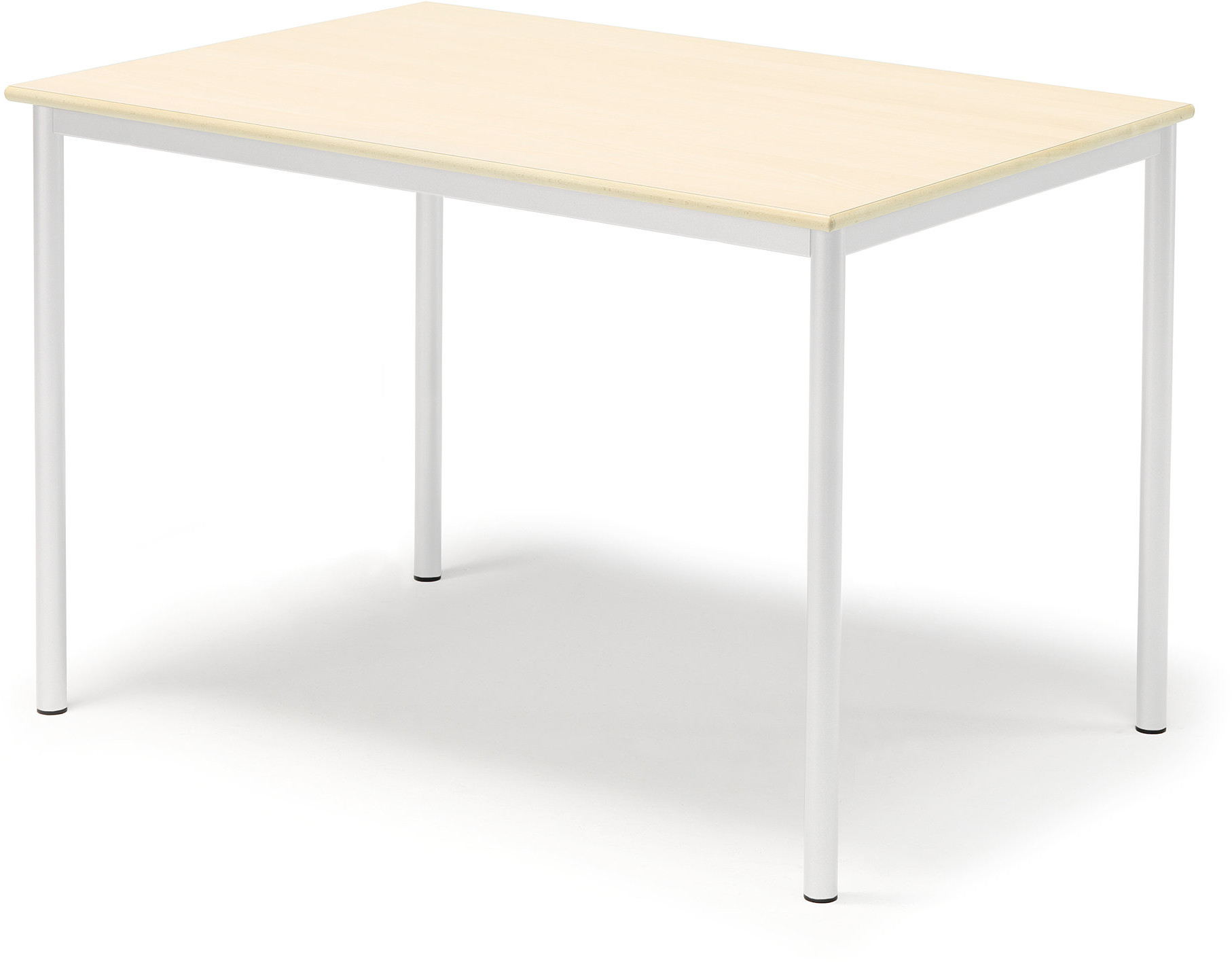 AJ Produkty Biurko SONITUS, 1200x800x760 mm, brzoza laminat, biały