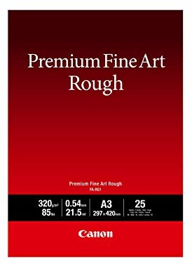 Canon FA-SM1 Premium Fine Art Rough papier fotograficzny - DIN A3, 25 arkuszy (320 g/m) do drukarki atramentowej FA-RG1A325