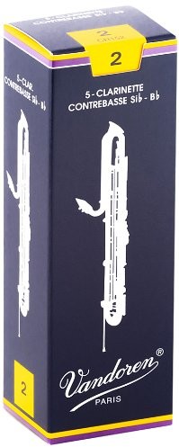 VANDOREN Grubość vandoren CR152 liście zapewnia klarnet Bass (2, 5 sztuka) CR152