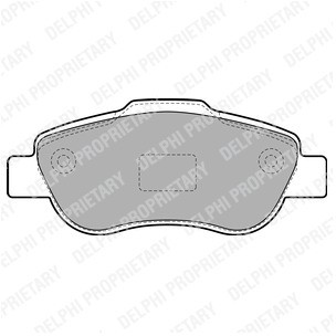 DELPHI Zestaw klocków hamulcowych, hamulce tarczowe LP1929