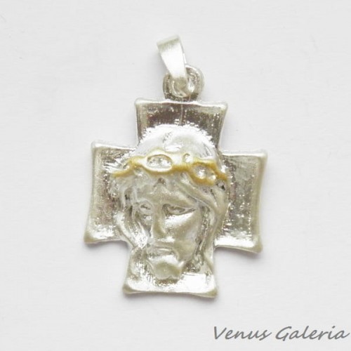 Wisiorek srebrny - Cross II white 1048