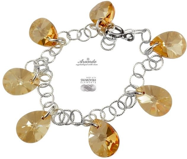 Swarovski Arande Bransoletka Golden SREBRO CERTYFIKAT 4248561614