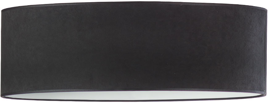 LYSNE Czarna lampa sufitowa DUBAJ VELUR fi 60 cm 14528V/2214
