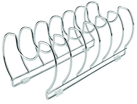 InterDesign Organizer 48680eu Classico szafce kuchennej firmy Inter do patelni  30 cm, chrom, Steel, Chrome, 33,5 x 16,1 x 13,13 cm 48680