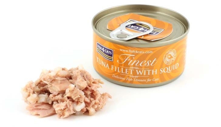 Fish4Dogs Fish4Cats Filety z Tuńczyka z Kałamarnicami 70g