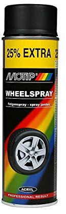 Motip motip koło m04003 Aerosol spray Paint, 500 ml, matowy czarny M04019