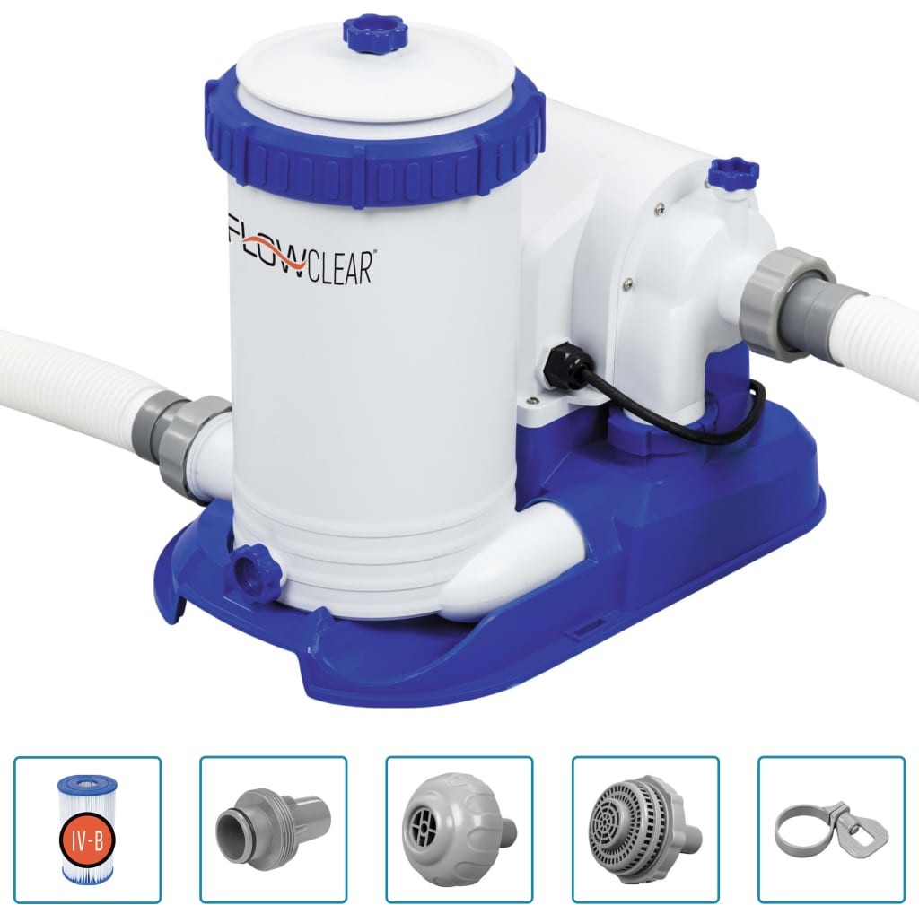 Bestway Pompa filtracyjna Flowclear do basenu, 9463 L/h vidaXL