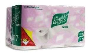 KCP 8517 Scott Performance Toilet Tissue rolki, Standard, białe (zestaw 21600 szt.) 8517