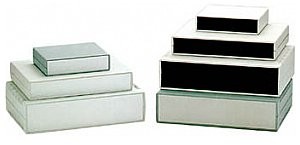 Velleman OPÓŹNIAJĄCA PŁOMIENIE OBUDOWA - JASNO SZARA Z CZARNYMI PANELAMI 225 x 165 x 40mm G747
