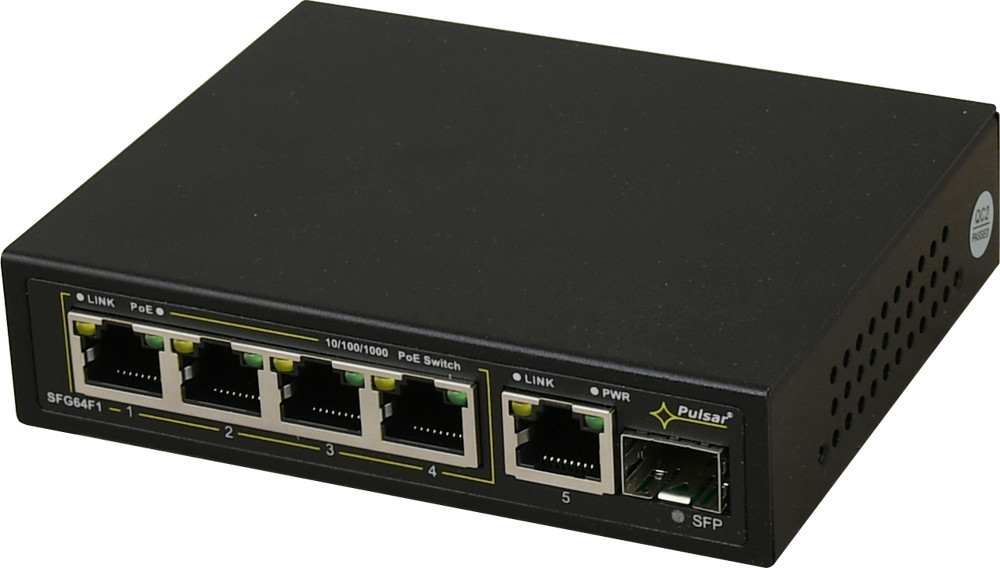 PULSAR Switch 6-portowy SFG64F1 do 4 kamer IP SFG64F1