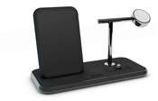 Zens consumer b.v Stand+Dock+Watch bezprzewodowa ładowarka z podstawką do dwóch urządzeń oraz Apple Watch czarna) ZEDC07B/00