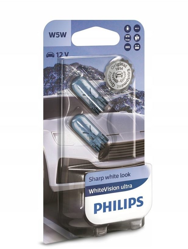 Philips Żarówka W5W White Vision Ultra 4200K +60%