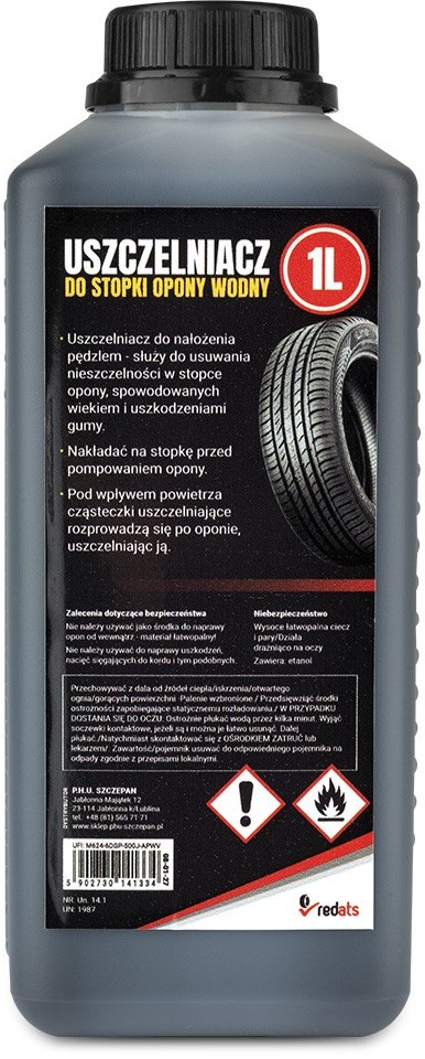 marka niezdefiniowana Uszczelniacz do opon REDATS ECO 1L