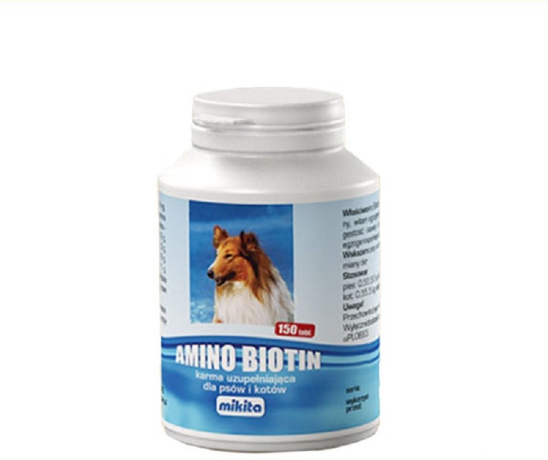 Mikita Amino biotin megavit mieszanka witaminowo aminokwasowa dla psów 150tab