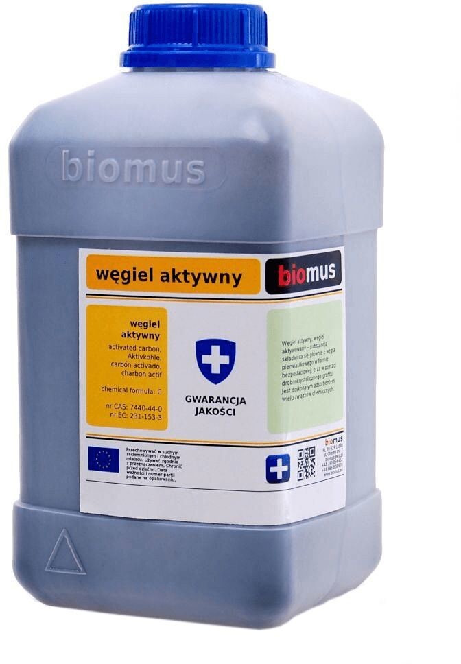 BIOMUS Węgiel Aktywny Aktywowany Pylisty Pył 250 g BMS-026
