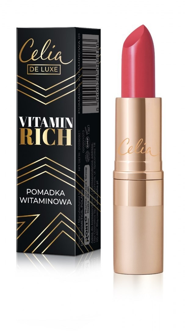 Celia De Luxe Pomadka do ust nawilżająca Vitamin Rich nr 05 3.5g 122617