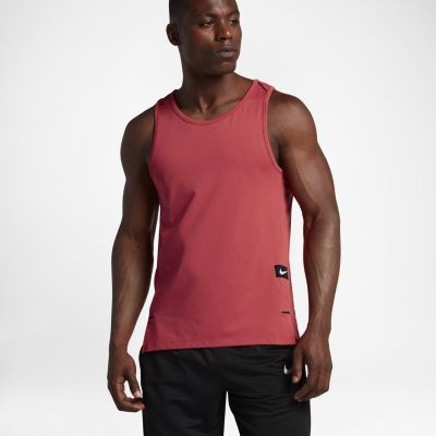 Nike Męska koszulka bez rękawów do koszykówki Dry Hyper Elite - Czerwony 848543-602