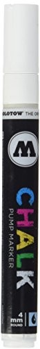 Molotow mołotow mo228005 Pump marker Chalk, wielokrotnego napełniania, 4 MM 1 sztuki biała MO228005