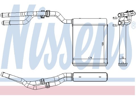NISSENS Nagrzewnica 77632