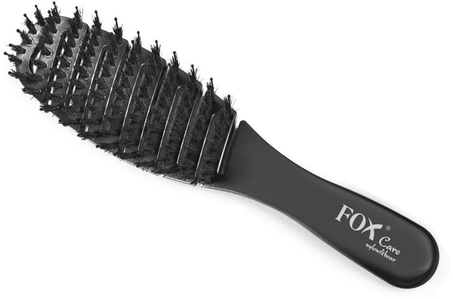 Fox Szczotka do włosów CARE nylon&boar czarna
