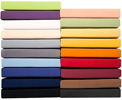 aqua-textil Aqua-Textil: seria PUR, jerseyowe prześcieradło z gumką do łóżek kontynentalnych i łóżek wodnych, 160 g/m, z wysokiej jakości mako-bawełny żółty k 10158