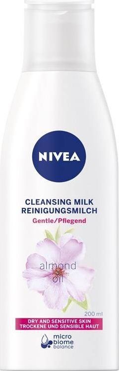 Nivea Mleczko oczyszczające cera sucha i wrażliwa Naturalny Olejek Migdałowy 200ml 9005800231020