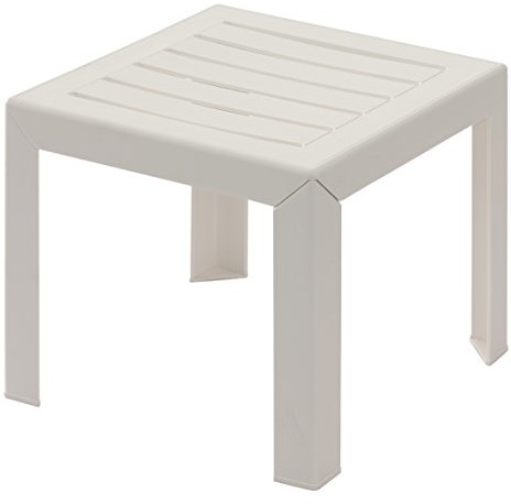 Grosfillex stolik pomocniczy, Miami, 40  x  40  x  25 cm, biały 53001004