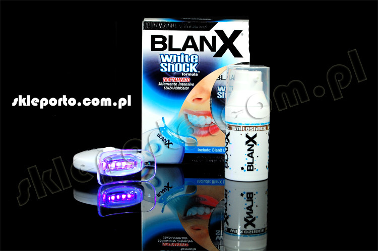 Blanx WHITE SHOCK SYSTEM LED Bite system wybielający zęby - wybielanie zębów