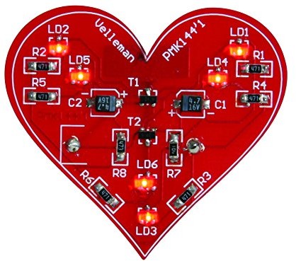 Velleman minikits SMD serce z migającym światłem MK144