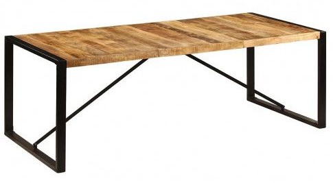 Brązowy stół w stylu loftowym 100x220 Corina 6X