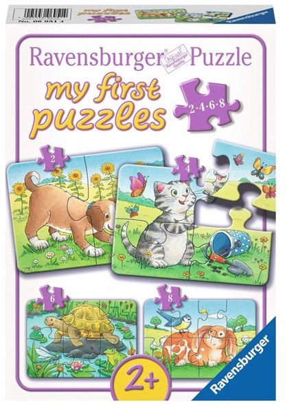 Ravensburger Cute pets puzzle 4 in 1 69514