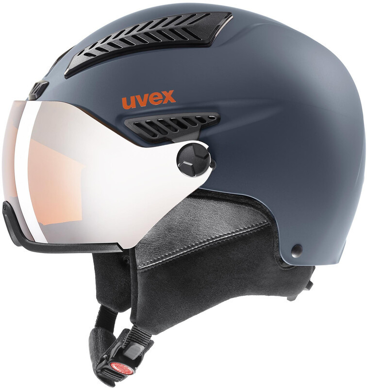 Uvex hlmt 600 Visor Kask, dark slate orange mat 59-61cm 2020 Kaski narciarskie S5662363007