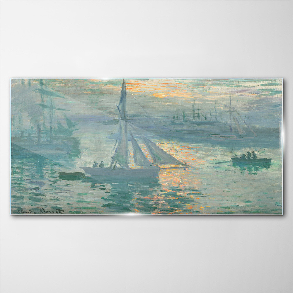 PL Coloray Obraz Szklany Sunrise Marine Monet 100x50cm
