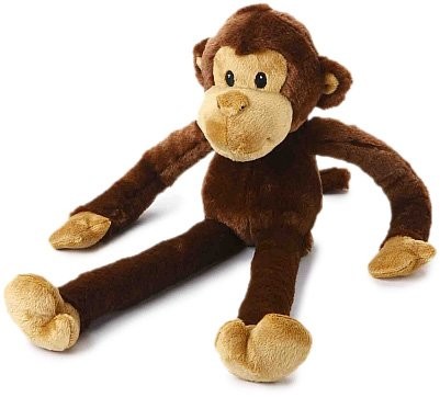 Multi Pet multipet Safari Monkey Plush Long Arm Legs Squeaks Pet Interactive Dog Toy 22